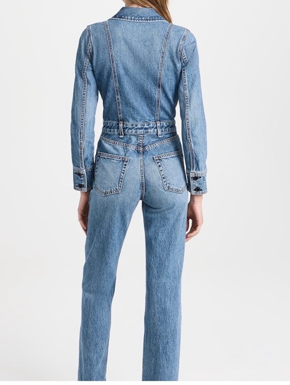 ASKK NY jeans Jackson jumpsuit sz 2 medium denim